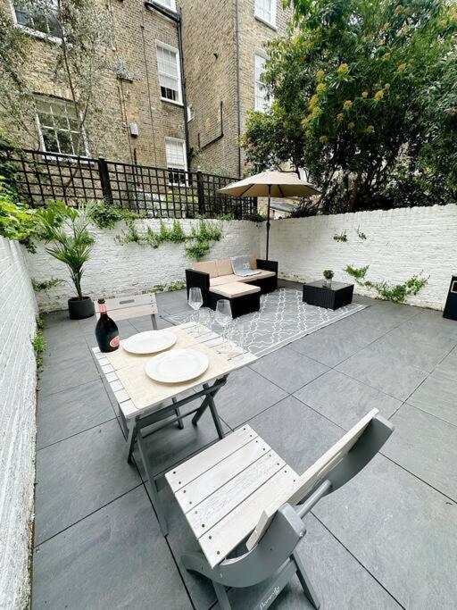 Londwell, Luxe And Leaves, Chelsea Flat With Private Garden Apartment London Ngoại thất bức ảnh